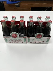 Vintage Coca Cola Classic Holiday Hospitality 2 6 Packs Unopened - Picture 1 of 3