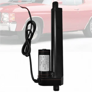 150mm/6 Inch Stroke Linear Actuator Heavy Duty 225 Pound Max Lift 12 Volt Black - Picture 1 of 5