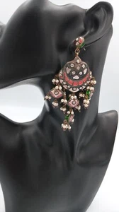 Drop Traditional Kurdan/ Indian earrings - Picture 1 of 4