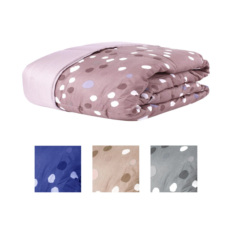 Quilt Quilted Bedspread Springlike Light Double Face Pattern Polka Dot Foto 1 de 1