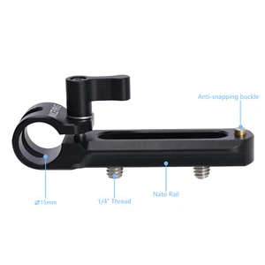 NICEYRIG Universal Nato Rail with 15mm Single Rod Clamp - Bild 1 von 8