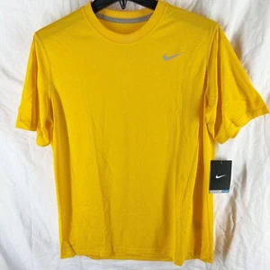 Nike Boys Dri-Fit Yellow Short Sleeve T-Shirt Size M, L, XL - Picture 1 of 9