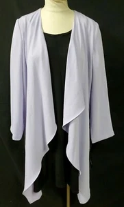 Black Label by Evan-Picone Purple Suit Jacket Duster Size Small Long Sleeve - Picture 1 of 12