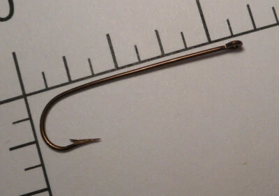 GANCHO PARA ATAR MOSCAS MUSTAD #6 EX CAÑA LARGA ABERDEEN ANILLADO BRONCEADO 3261 A Foto 1 de 4