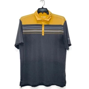 Columbia Omni-Shade Pullover Golf SS Polo Shirt Men’s Large Yellow Gray - Picture 1 of 8