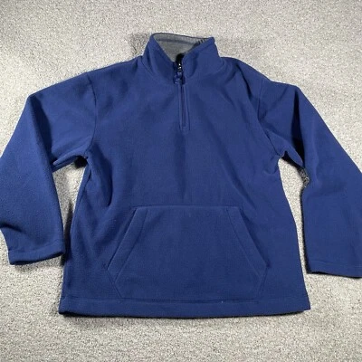 The Childrens Place Boys 1/4 Zip Fleece Pullover Sweater Blue Size Large 10/12 - Image 1 of 4