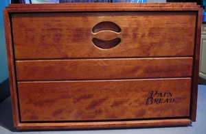 Vintage Baribocraft Solid Wood Breadbox Made in Canada (a75) Baribo Maid - Picture 1 of 13
