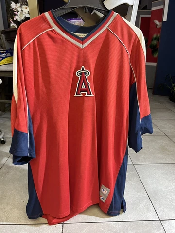 Vintage Majestic California Angels Mens Sz XXL Shirt Cover
