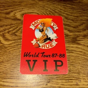 Motley Crue World Tour 87-88 VIP Backstage Pass, pegatina Otto - Imagen 1 de 2