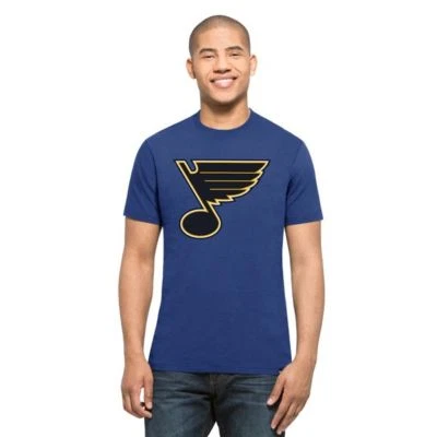 '47 BRAND NHL T-Shirt St. Louis Blues Splitter blau 47 Brand Eishockey Logo