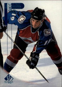 1998-99 SP Authentic Colorado Avalanche Hockey Card #22 Joe Sakic