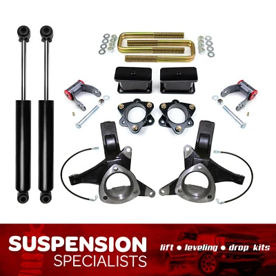 7.5"/4" Lift Kit For 2014-2016 Chevy Silverado GMC Sierra 1500 2WD w/ Shocks - Imagem 1 de 4