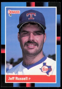 1988 Donruss 531 Jeff Russell Texas Rangers - Picture 1 of 2