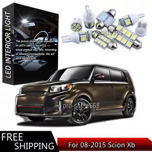 Premium 6000K White Interior LED Lights Package Bulb SMD For 08-2015 Scion xB xD - Picture 1 of 11