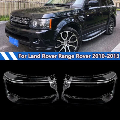2PCS For Land Rover Range Rover Sport 2010-2013 Headlight HeadLamp Lens Cover - Imagem 1 de 4