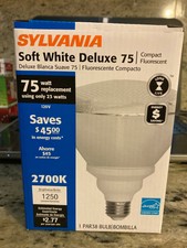 Clearance SYLVANIA SOFT WHITE DELUXE 75 - Compact Fluorescent