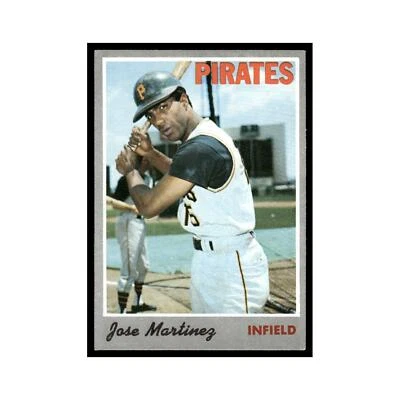 Jose Martinez 1970 Topps #8 Pittsburgh Pirates Baseball Card VG - Image 1 of 3