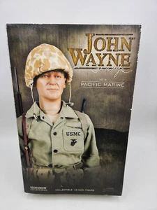 ๐ Sideshow Collectible 12" John Wayne as a Pacific Marine NIB SEALED - Picture 1 of 8