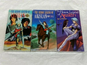 Heroic Legend of Arslan v 1, 3 Parts 1, 3&4 and Age Of Heroes VHS Subbed - Imagen 1 de 2