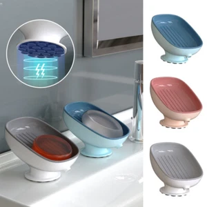 Soporte de jabón con forma de hoja Caja de jabón Soporte de jabón Plato Almacenamiento Baño Ducha Drenaje - Imagen 1 de 13