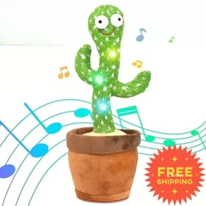 Talking Toy Dancing Cactus Doll Repeat Speak Sound Record Re Kids Birthday Gift - Picture 1 of 5