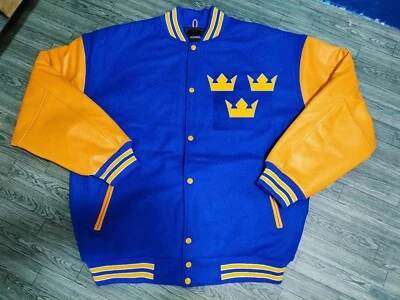 Chaqueta universitaria de hockey del equipo Suecia Foto 1 de 4