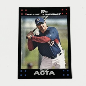 2007 Topps Manny Acta #607 Washington Nationals Baseball Card