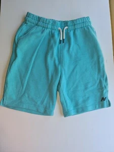 NEXT UK BOYS SIZE 11 YEARS TURQUOISE ELASTICATED WAIST FLEECE SHORTS - Picture 1 of 5