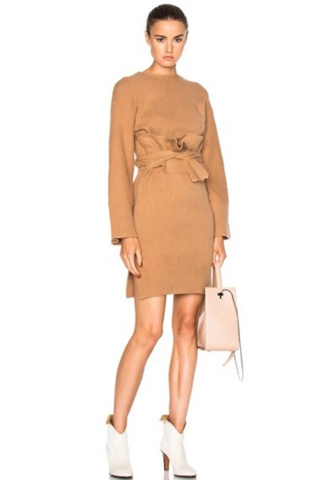 NUEVO CON ETIQUETAS 3.1 Philip Lim Vestido Cinturón Obi Manga Ancha Talla S Foto 1 de 4