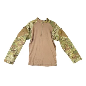 TRU-SPEC Tactical Combat Shirt Gr. M grün Camouflage Ripstop Cordura Baselayer 1/4 Zip - Bild 1 von 16