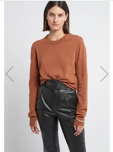H Brand X THERON Sweater Size M Aerin 100% Cashmere Crew Neck Long Sleeve Winter - Picture 1 of 8