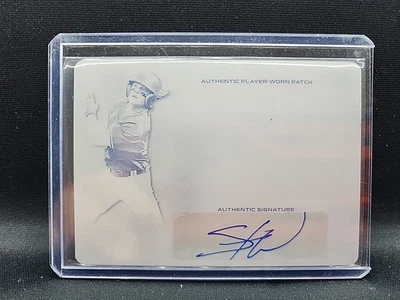 2018 Leaf Trinity Steele Walker Rookie Auto  1/1 Black Plate No.PA-SW1 - Image 1 of 3