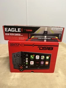 DS18 DDX7CP 7" Touchscreen Double-Din Headunit w/ BT Apple CarPlay & Rear Camera - Picture 1 of 6