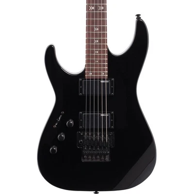 Guitarra para zurdos ESP LTD KH-202 Kirk Hammett Signature, palo de rosa FB, negra Foto 1 de 3