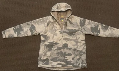 Cabela's Wooltimate WindShear Hooded Pullover Jacket Outfitter Camo 2XL - Image 1 of 4