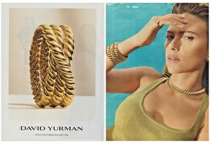 Scarlett Johansson David Yurman Sculpted Cable Collection 2 Page Spread Print Ad - Picture 1 of 1