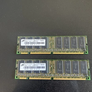 Micron 512MB (2X256MB) PC133 133MHz 168Pin Desktop SDRAM Memory Ram NON-ECC - Picture 1 of 3