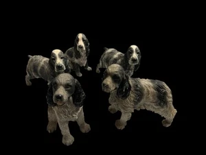 5 x Vintage Cocker Spaniel Dog Figurines - Leonardo & EEGG - Picture 1 of 15