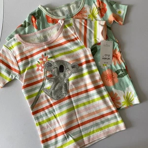 Just One You Made by Carter's Toddler Girls' 2 Piece Koala Floral Pajama Top 4T - Picture 1 of 6