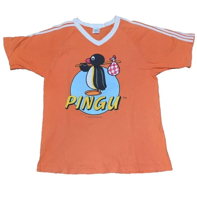 Other Brands T Shirt 90s PINGU Copyright Ringer Tee M Width: 50 cm Length: 61 cm - Image 1 of 4