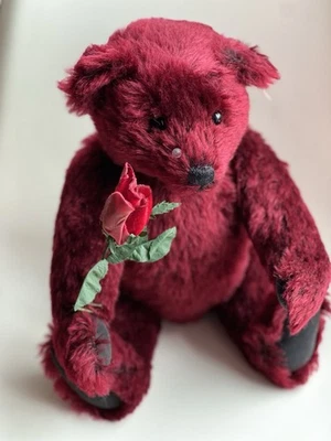 Steiff 665844 DEW DROP ROSE Teddy Teddybär 40cm 1999 Ltd Ed mit Box & Zertifikat - Bild 1 von 3