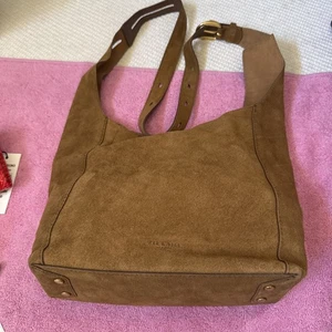 rag & bone Belize kleine Shopper Tasche braun Holz Wildleder - Bild 1 von 4