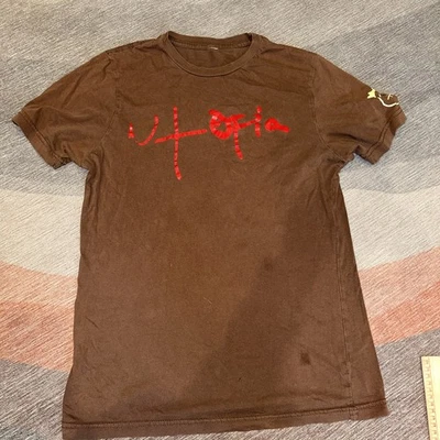 Cactus Jack Travis Scott Utopia Small T-shirt Brown - Image 1 of 4