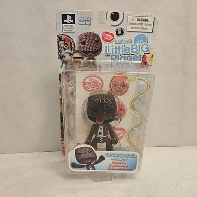 2011 Mezco Toyz Sony Little Big Planet Series 3 Sackboy Angry Action Figure NEW - Image 1 of 4