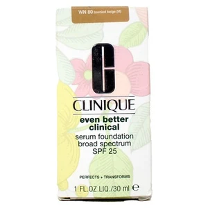 Clinique Even Better Clinical Serum Foundation SPF 25 WN 80 Tawnied Beige 1 Oz - Picture 1 of 4