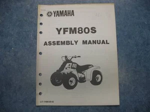 YAMAHA 1985 YFM80S SET UP ASSEMBLY MANUAL YFM80 S YFM 80 S 85 - Picture 1 of 5