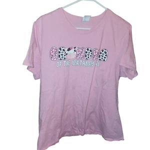 Grandma Of The Birthday Girl Pink Size XXL Graphic T-Shirt - Picture 1 of 4