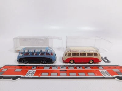 2X Brekina H0 1:87 Modello Autobus Omnibus Setra S6 56006 Ecc Mint+Box #DI74-0,5 - Immagine 1 di 4