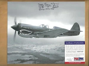 PSA/DNA Lynn Jones "Flying Tigers" Autografiado 8x10 Imagen 23rd Fighter Group  - Imagen 1 de 1