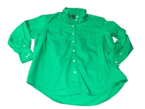 Camisa GAP para mujer talla pequeña The Big en verde loro 100 % algodón de gran tamaño - Imagen 1 de 13